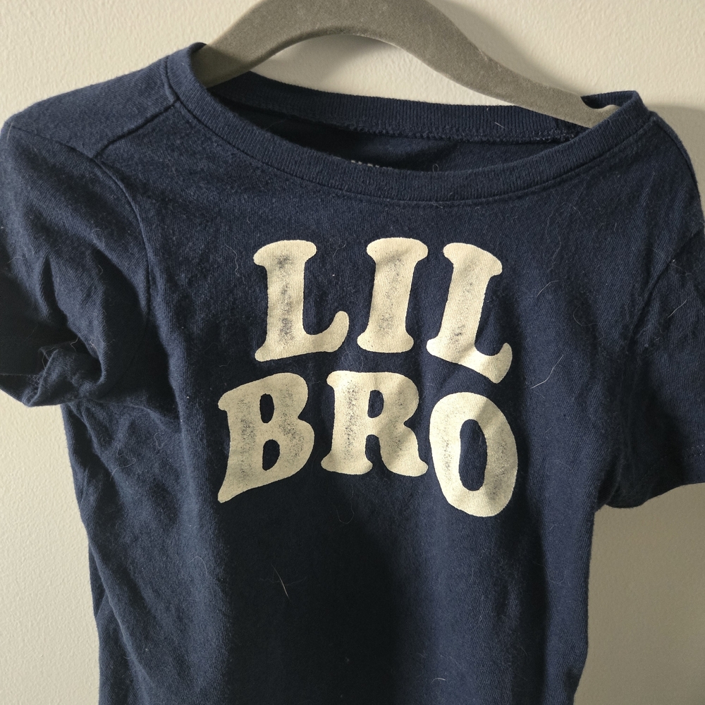 Old Navy Navy Blue 'Lil Bro' Kids Tee